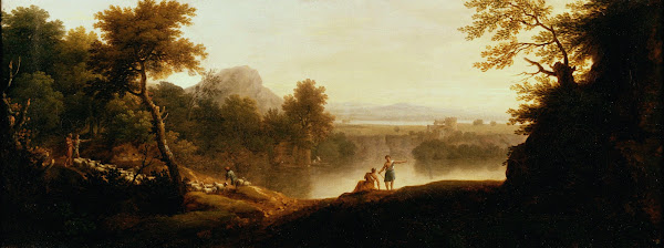 A Pastoral Landscape with Shepherds and their Flocks 1744