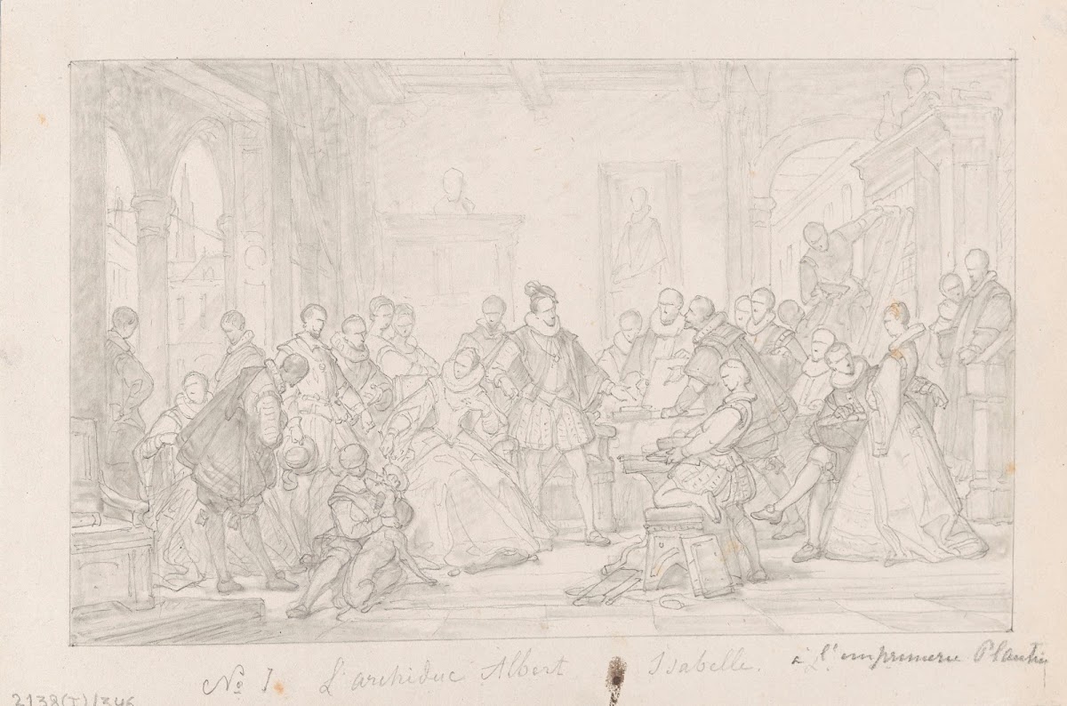 The Archdukes Albert and Isabella Visit the Printer Plantin