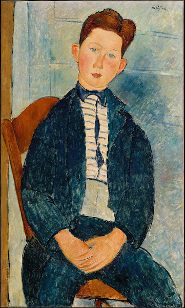 Boy in a Striped Sweater 1918