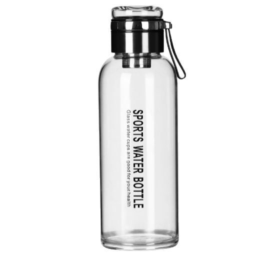 Glass tea bottle with strainer, 750–2000 ml