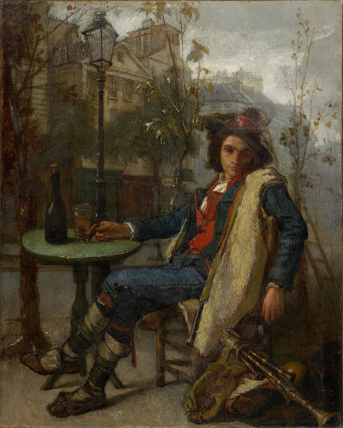 Young Italian Street Musician c 1877