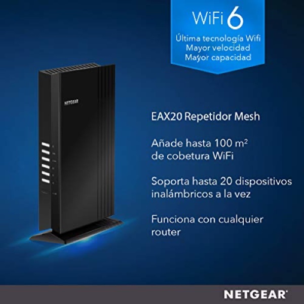 Netgear Nighthawk EAX20 Repetidor de Sobremesa WiFi 6