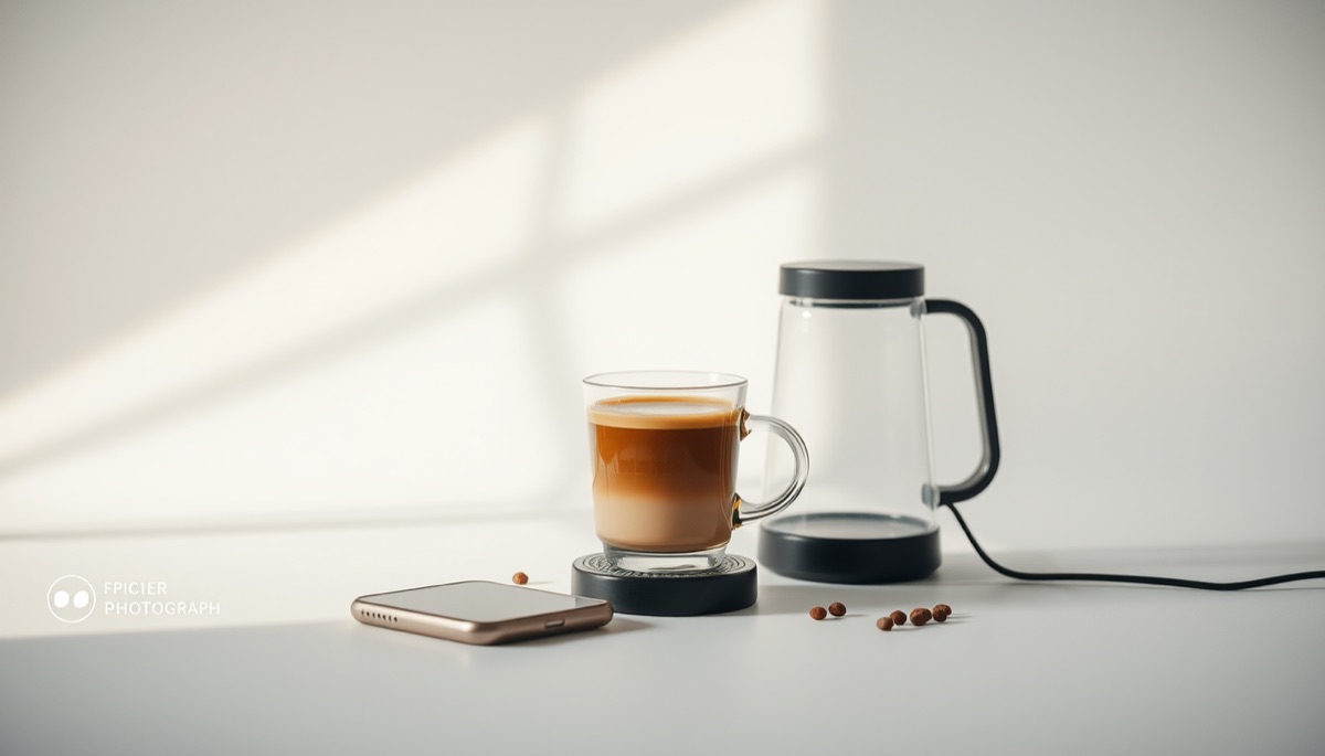 Tazas Térmicas Inteligentes con Control de Temperatura por App - Café Siempre Caliente