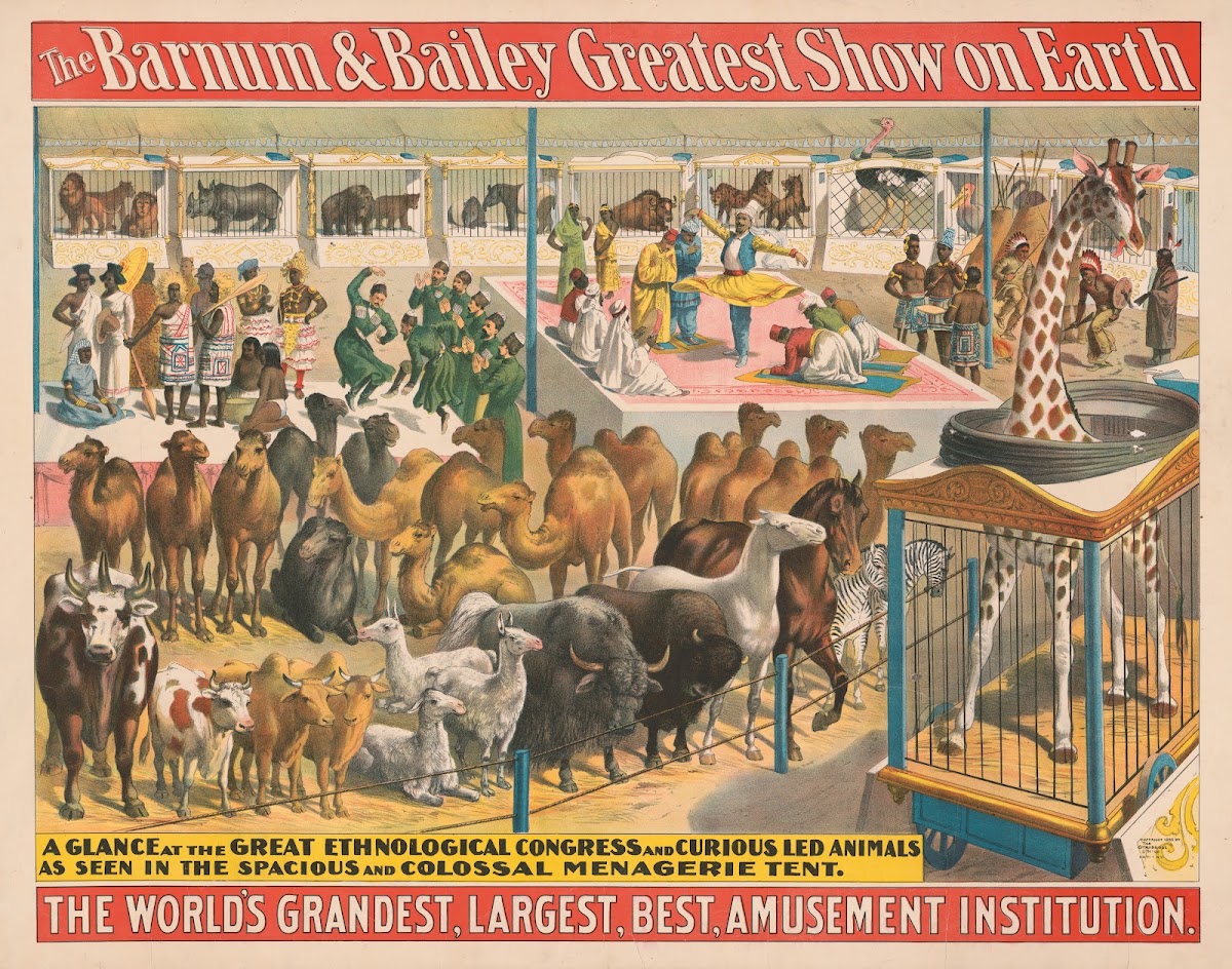 The Barnum and Bailey greatest show on earthA glance at the great ethnological c