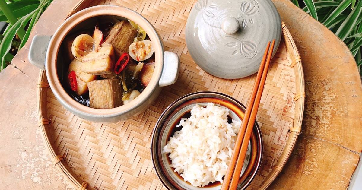 Chuối xanh kho tương Bần|Vị quê