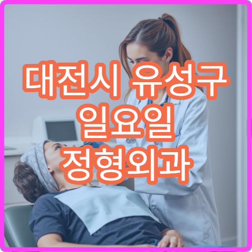 대전시 유성구 일요일 정형외과 진료 병원 안내 관절 통증 허리 통증 치료