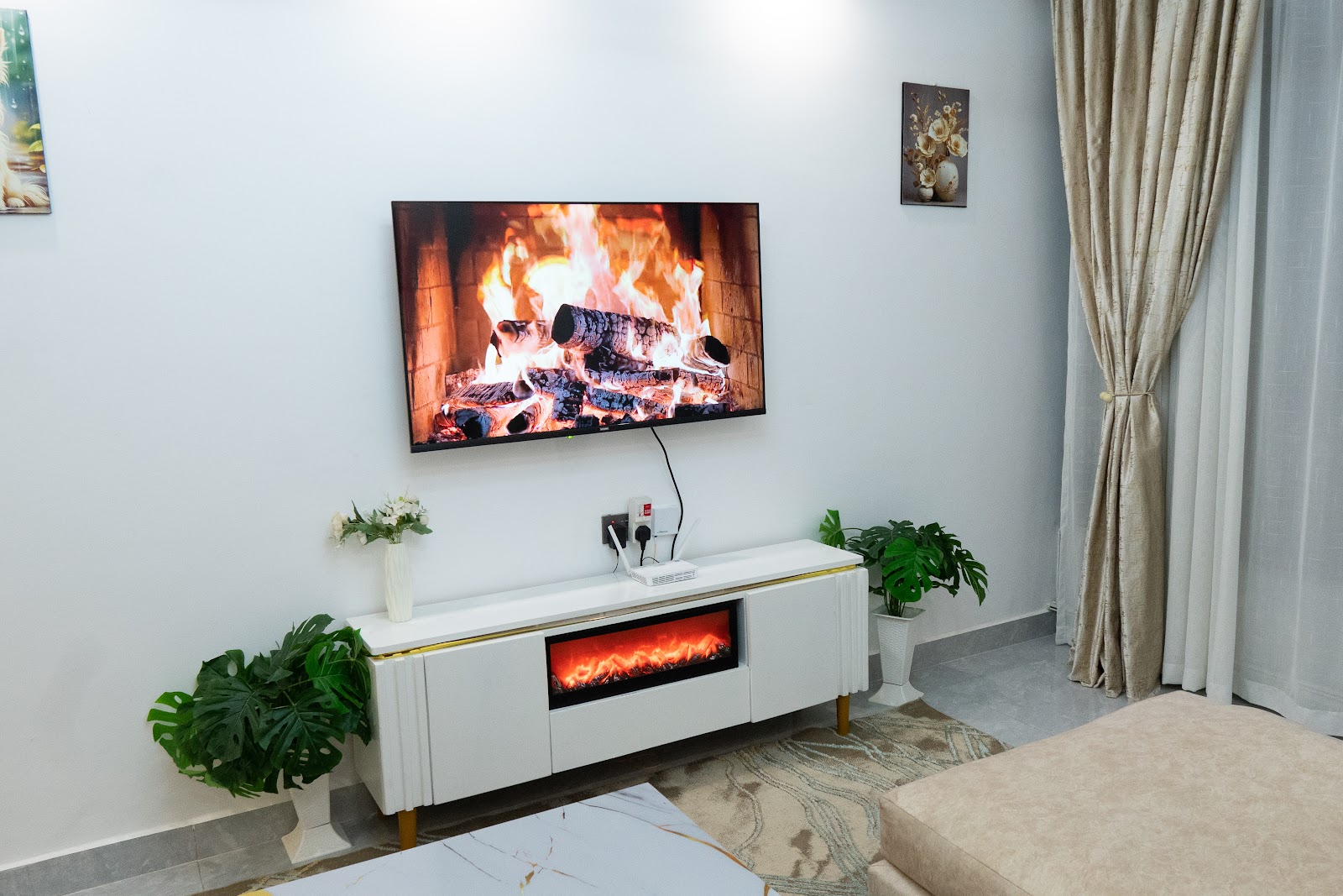 Bright interior perspective with premium decor