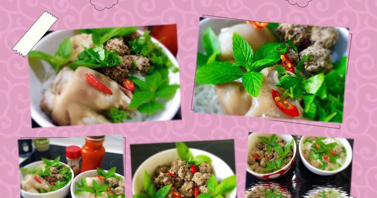 Món bún móng giò, bò viên