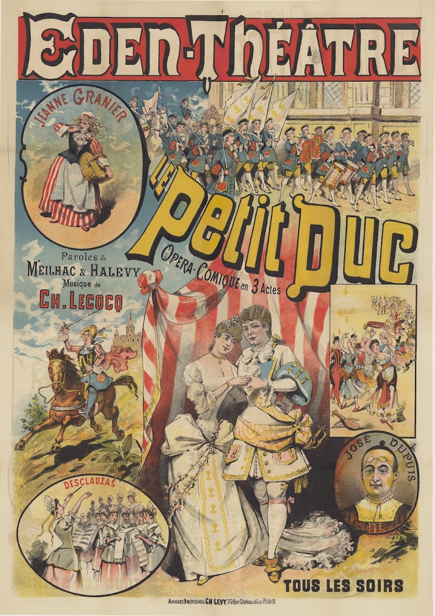 Eden Théâtre Le petit duc Opéra comique en 3 actes Paroles de Meilhac  Halevy 18