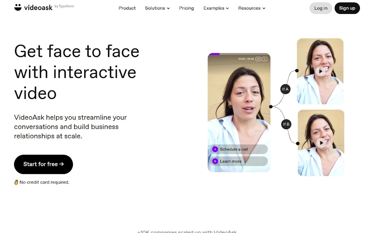Captura de VideoAsk by Typeform Official | Interactive Video Platform
