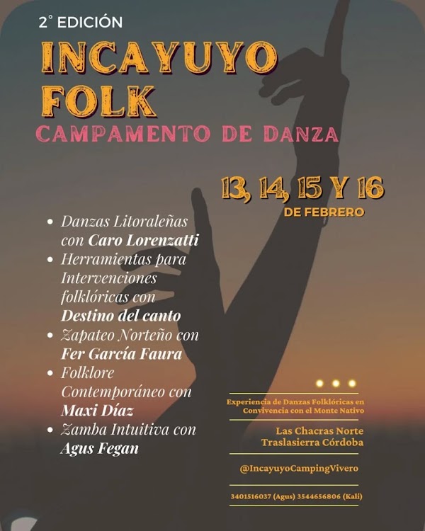 Incayuyo Folk Campamento de Danza