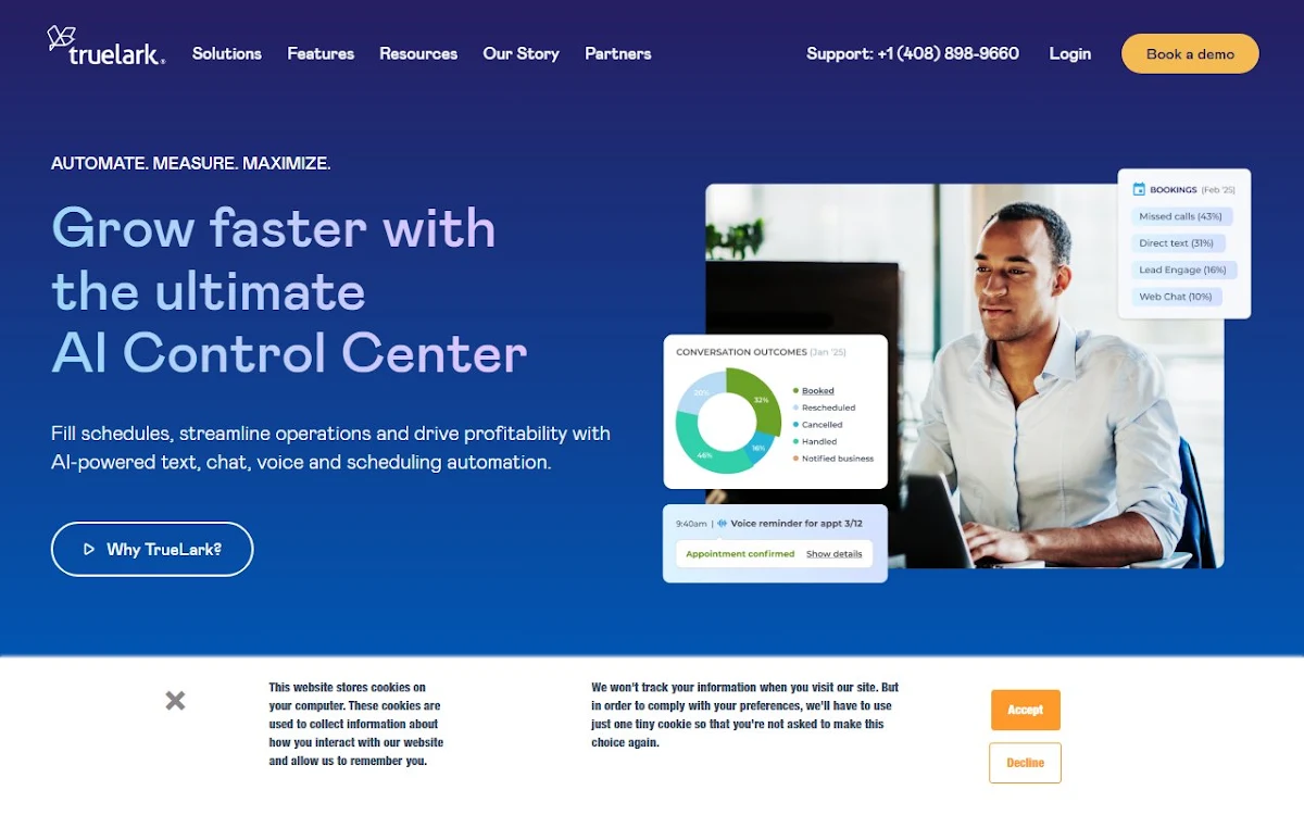 Captura de truelark.com