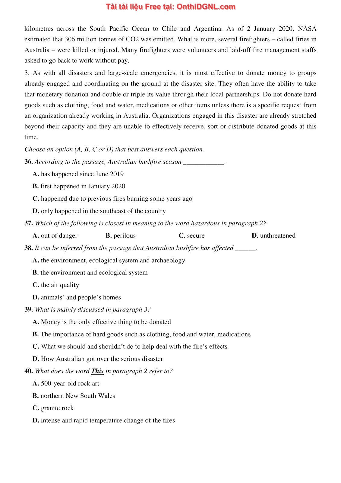 800 bài tập môn Tiếng Anh - Ôn thi ĐGNL ĐHQG TP HCM Phần 26