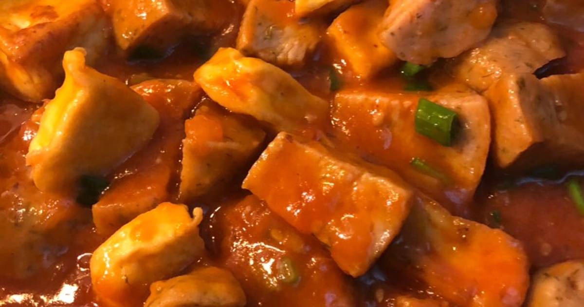 Chả cá, đậu hũ sốt cà chua