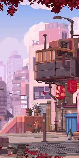 Pixel Art, Town, City, Waneella Wallpaper Background