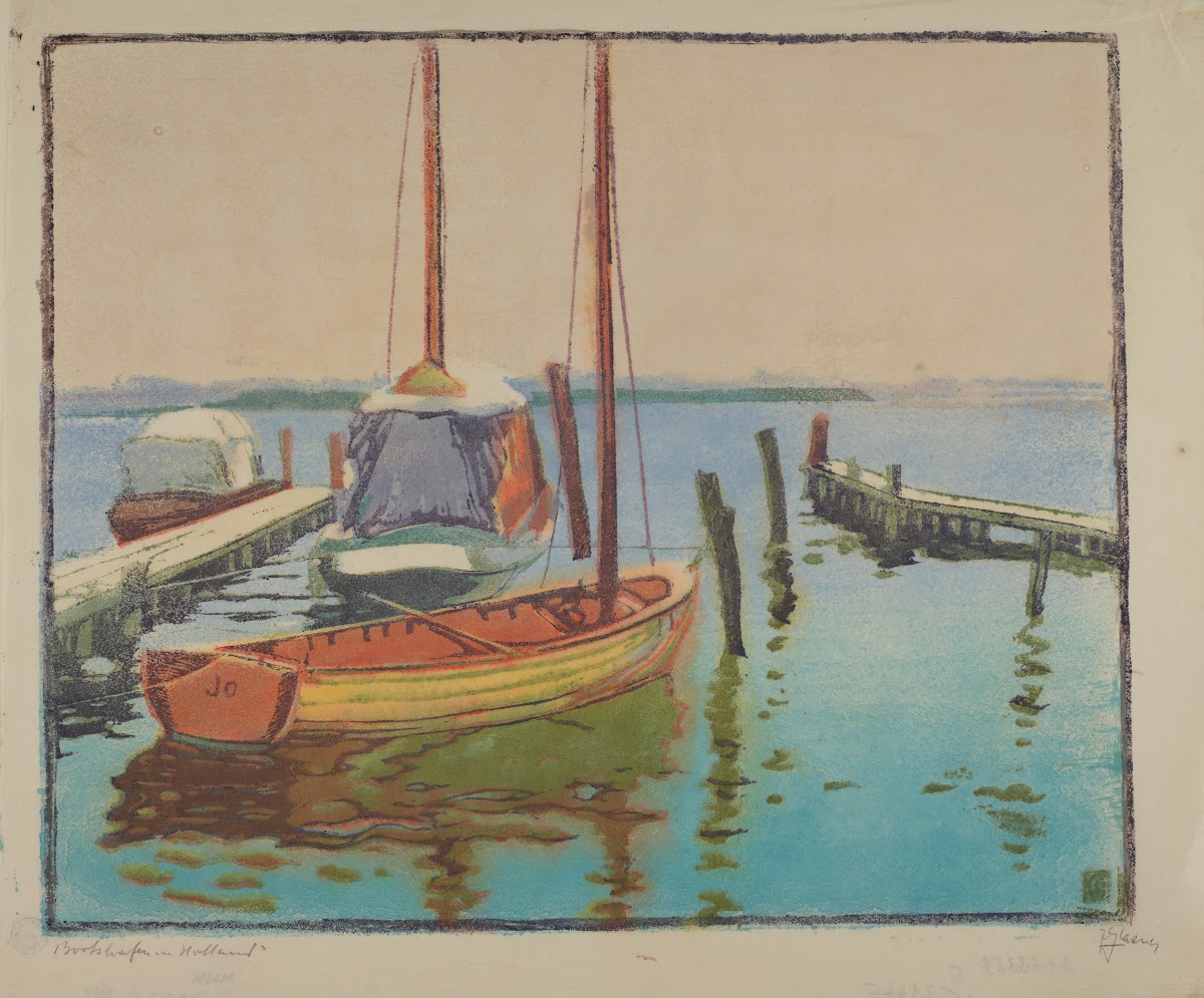 Bootshafen in Holland 1927