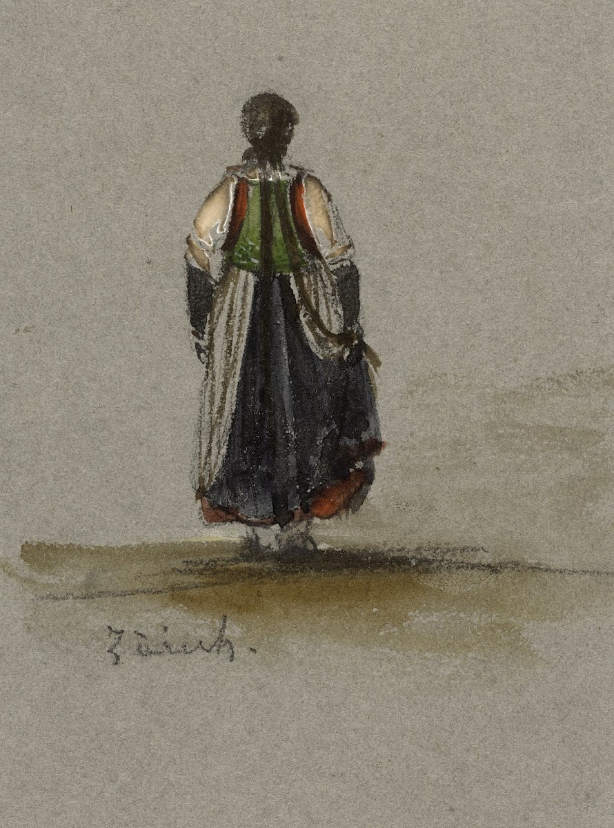 Etude de costume féminin zurichois 1833