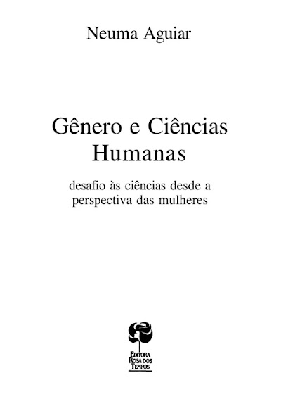 AGUIAR, Neuma. Gênero e ciências humanas