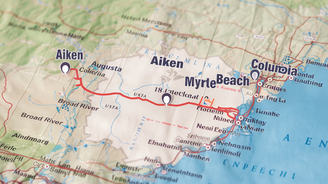 How Far Is Aiken from Myrtle Beach? Distance & Travel Guide
