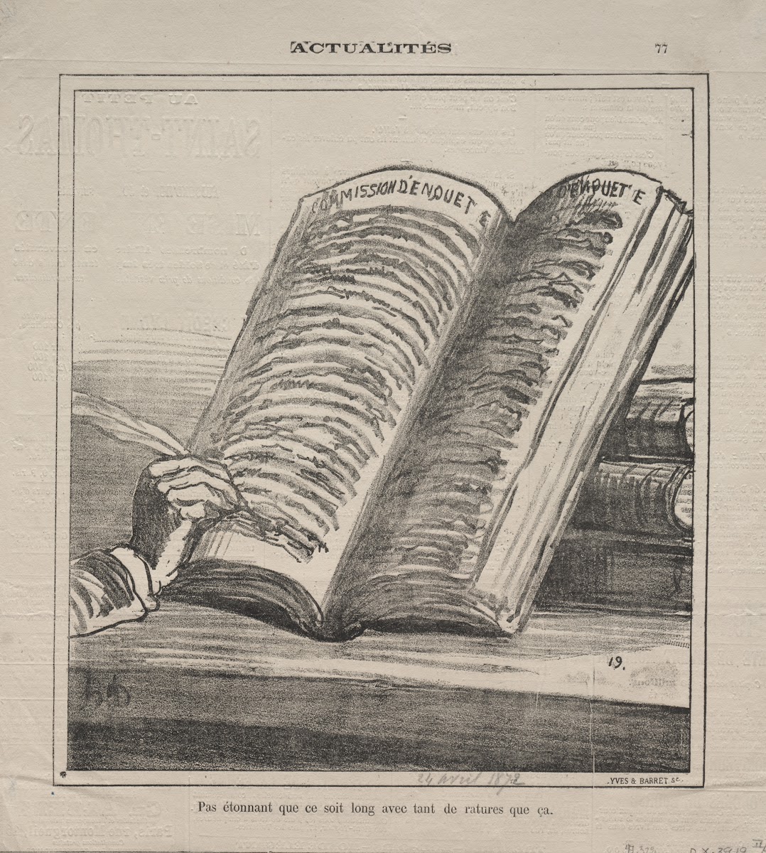 It is not surprising that it is long with so many corrections 1872