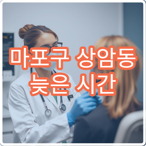 마포구 상암동 늦은 시간 진료 가능한 내과 병원 안내