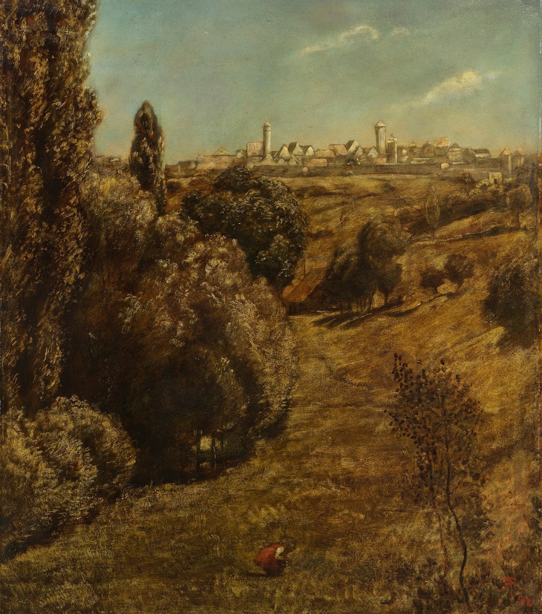 Taubertal mit Blick auf Rothenburg 1882