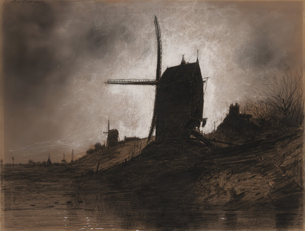Windmills in a Landscape c 185090