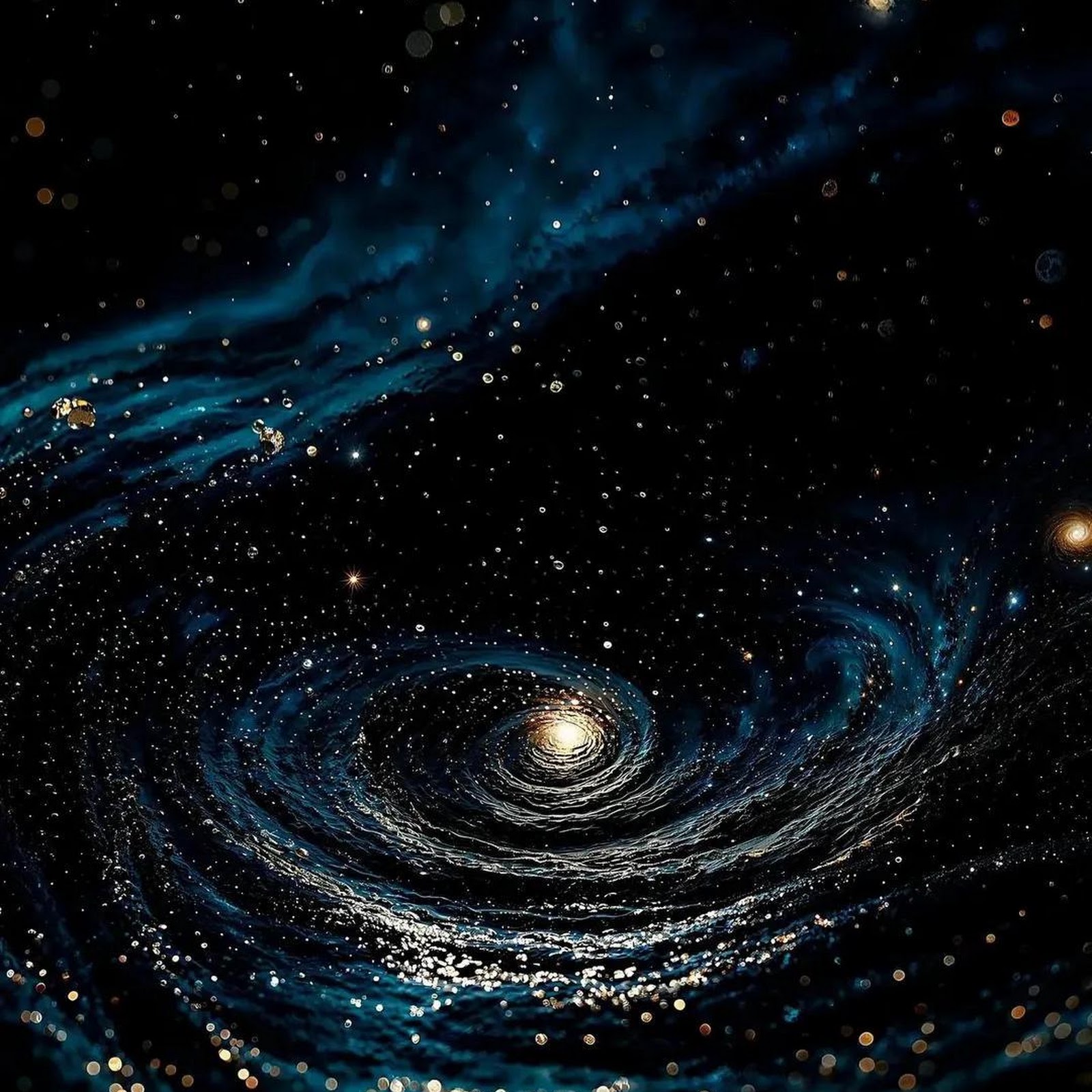 Download Swirling Cosmic Galaxy iPhone