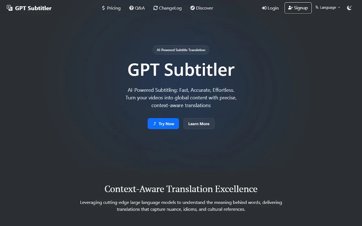 Captura de GPT Subtitler