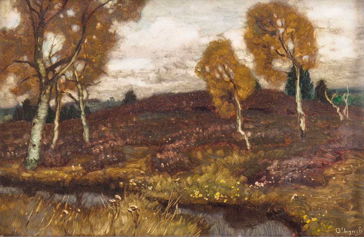 Mooslandschaft mit Birken