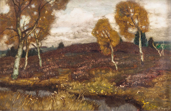 Mooslandschaft mit Birken
