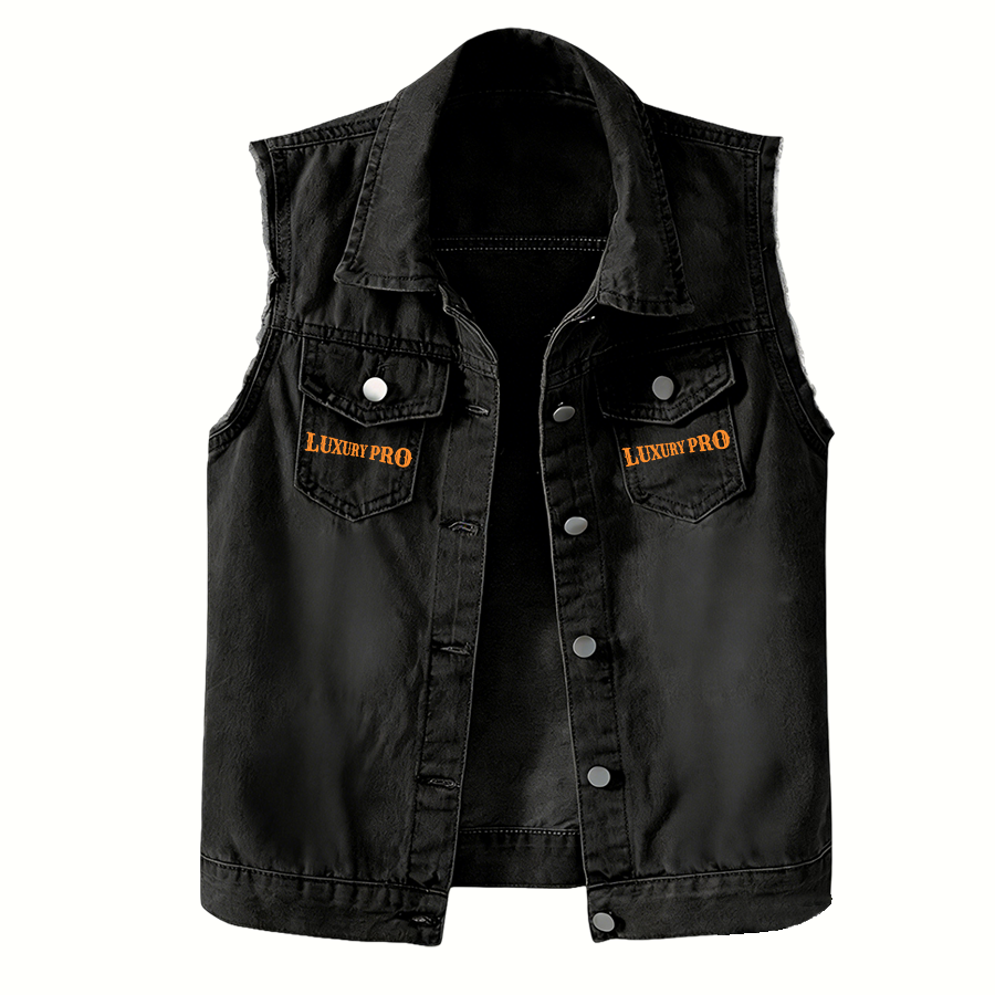 2D denim vest