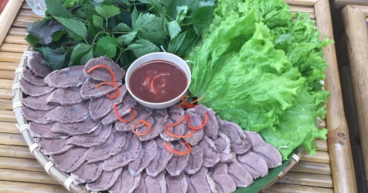 Bắp Bò Luộc Sốt Tương Đậu Thái Lan