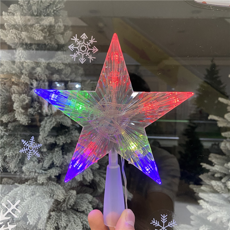 Luminous Christmas Tree Star, warm white or colorful
