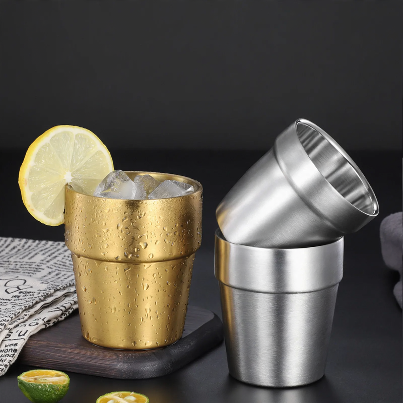 Double-walled stainless steel mug 300 ml