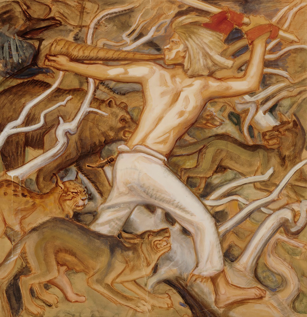 Kullervo Herding His Wild Flocks 1917