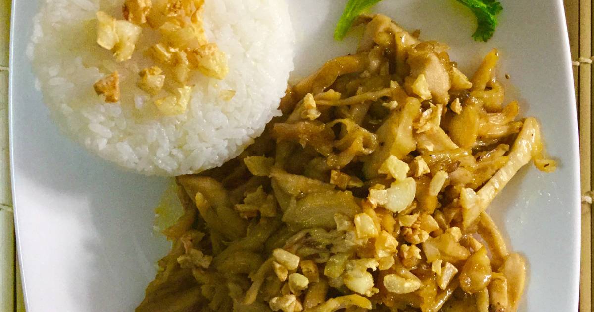 Gà xé cháy tỏi