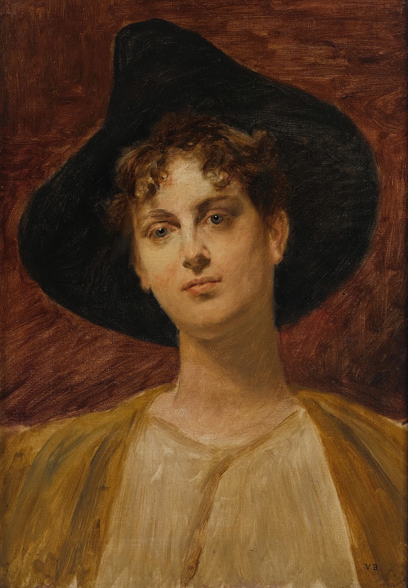 A portrait of a young girl