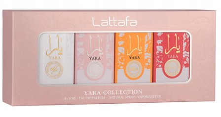 ESTUCHE MINIS LATTAFA YARAS 4PZS 5ML YARA + CANDY + MOI + TOUS