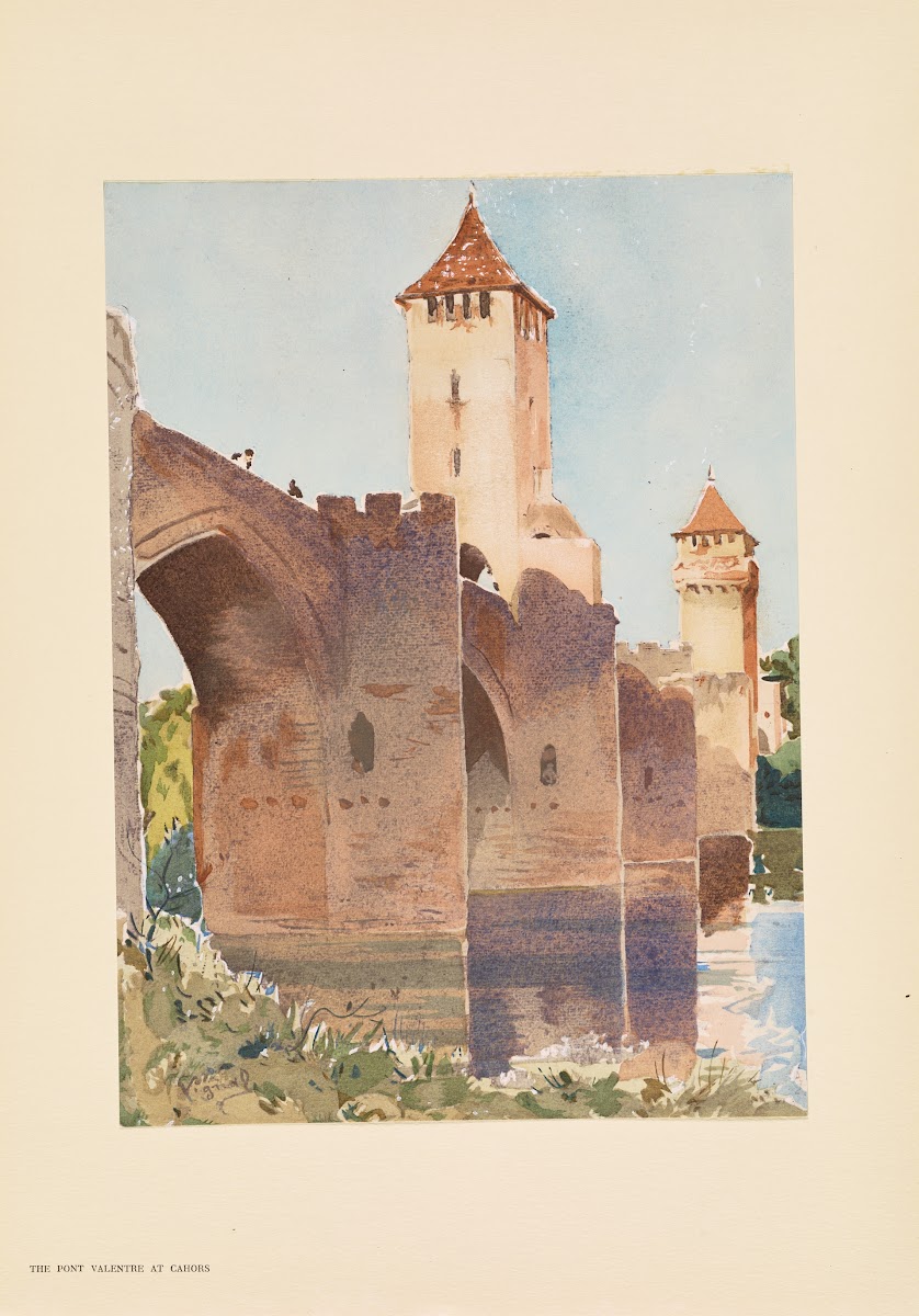 The Pont Valentré Cahors 1925