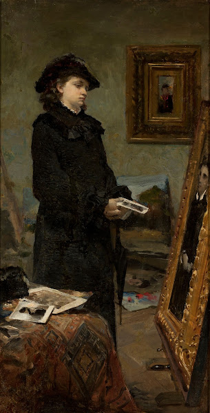 In the painters studio 1883