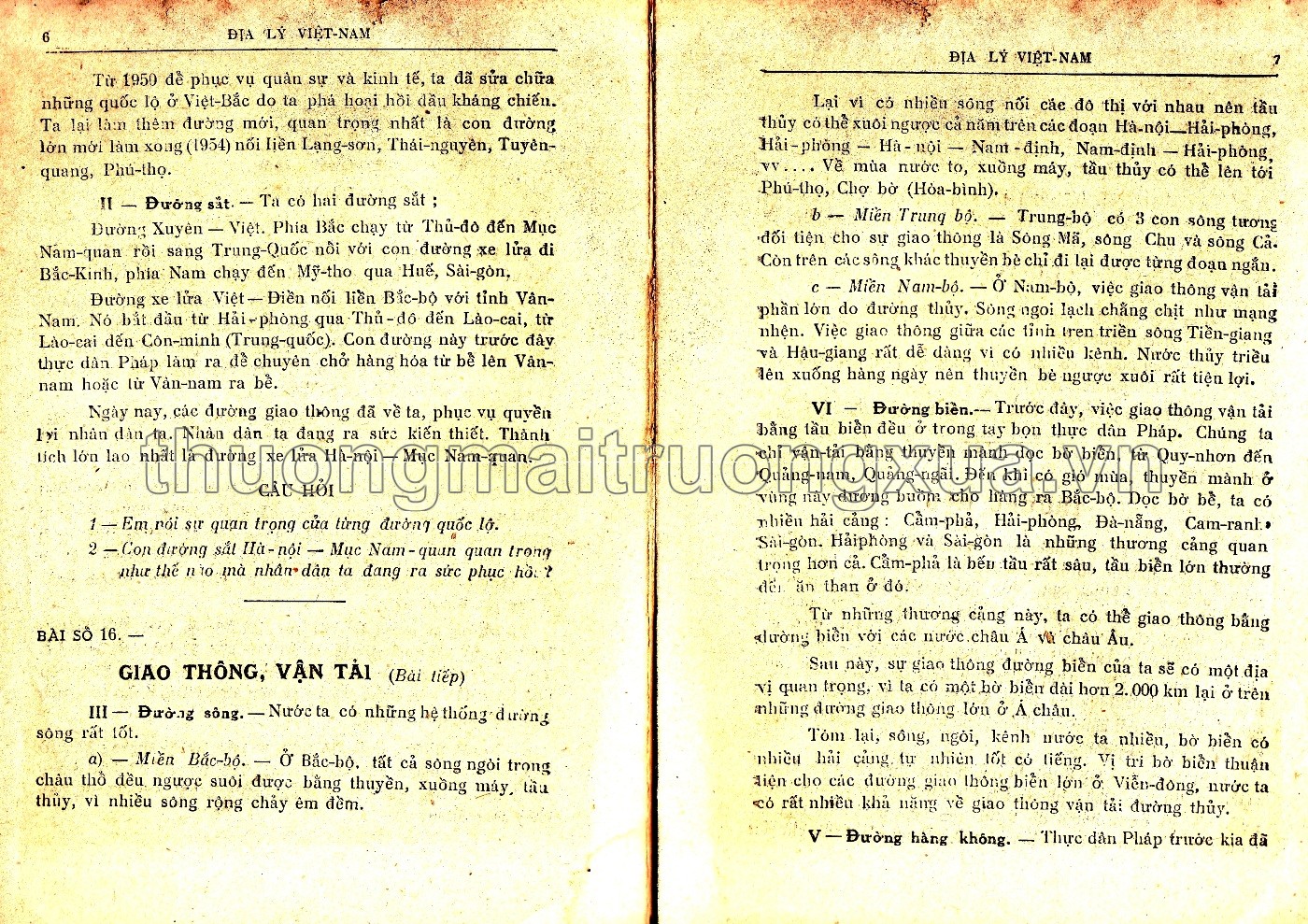 Địa lý Việt Nam lớp 4 phổ thông (tập 2 - 1955) - Trang 91