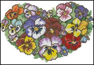 CMP 390102 Pansy Heart