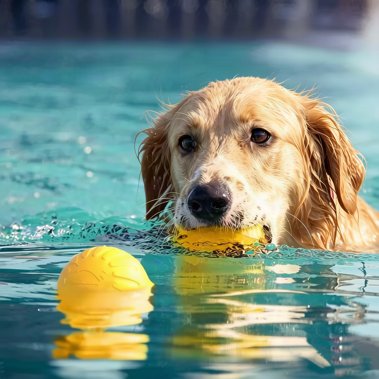 Gummi-Spielball für Hunde mit Schwanz