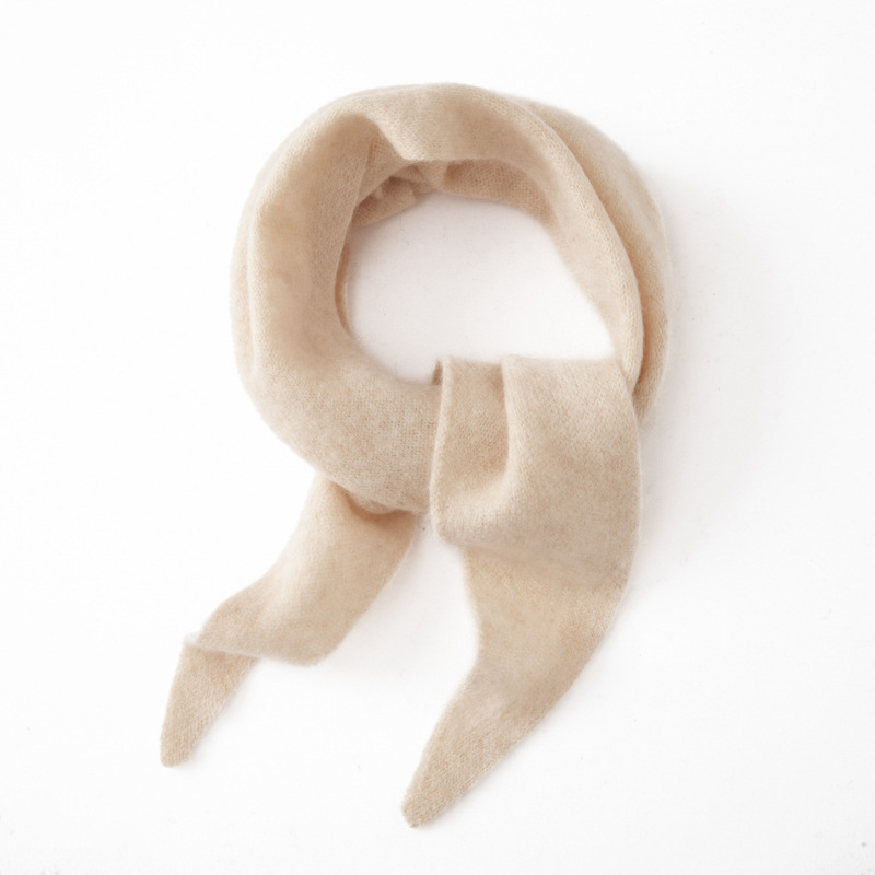 Triangle scarf made of cashmere imitation, warming, 100x33 cm