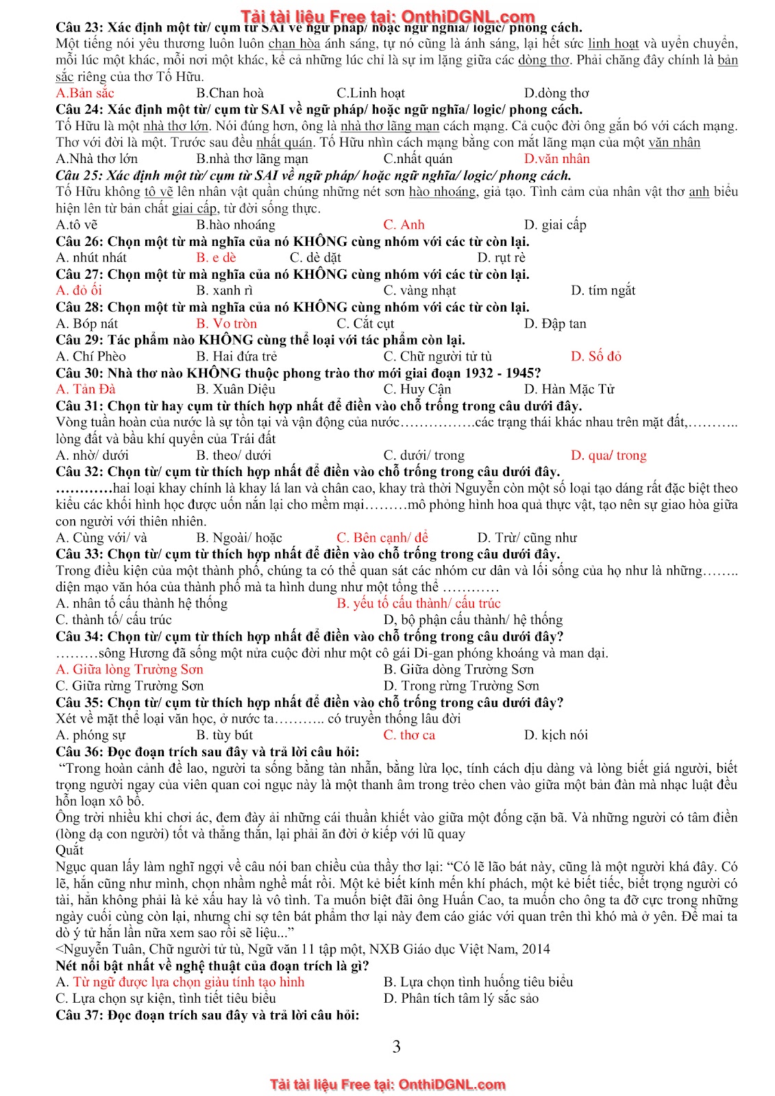 39 Đề ôn HSA - ĐỊnh tính