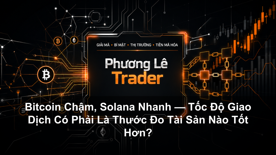 Bitcoin Chậm, Solana Nhanh — Tốc Độ Giao Dịch Có Phải Là Thước Đo Tài Sản Nào Tốt Hơn?