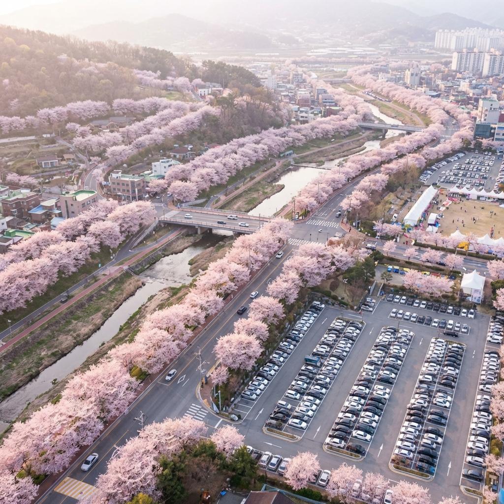 아이와 함께 자동차 여행? 진해 벚꽃 명소별 최적 주차 & 이동 꿀팁