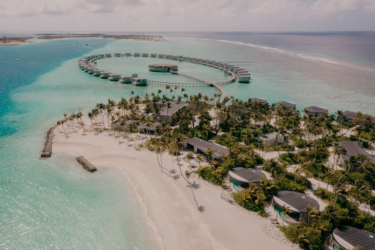 Aerial view of The Ritz-Carlton Maldives, Fari Islands