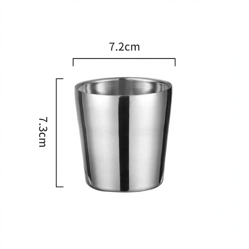 Double-walled stainless steel cup, 175–260 ml